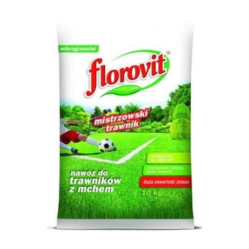 Florovit nawóz do trawników z mchem ŻELAZEM 10kg