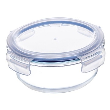 НАБОР ПИЩЕВЫХ КОНТЕЙНЕРОВ СТЕКЛА С КРЫШКОЙ, КРУГЛОЙ КОРОБКИ, 3 шт.