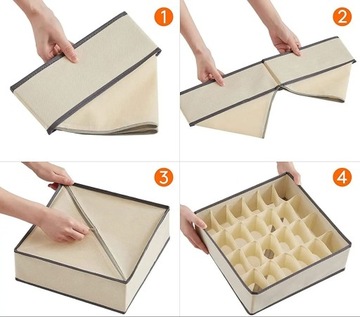 ЯЩИК-ОРГАНИЗАТОР, ШКАФ ДЛЯ БЕЛЬЯ, НОСКОВ, ОДЕЖДЫ, БОЛЬШОЙ НАБОР ИЗ 4 ПРЕДМЕТОВ