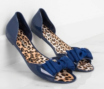 ЖЕНСКИЕ ТЕМНО-СИНИЕ РЕЗИНОВЫЕ БАЛЕТКИ 39