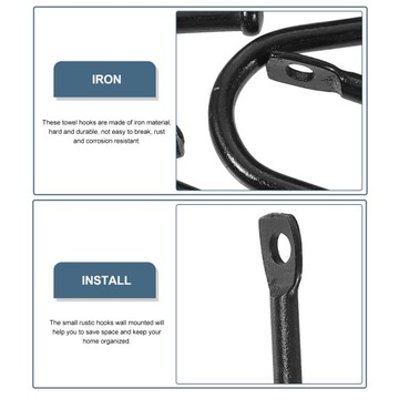 ПРОВОЛОЧНЫЙ КРЮЧОК НАСТЕННЫЕ КРЮЧКИ ДЛЯ ПОДВЕСКИ КЛЮЧЕЙ 30 ШТ.