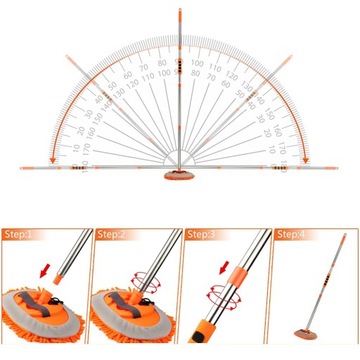 ЩЕТКА ДЛЯ АВТОМОЙКИ KIJU ТЕЛЕСКОП 157 СМ + 2 НАЧАЛКИ ШВАБРЫ