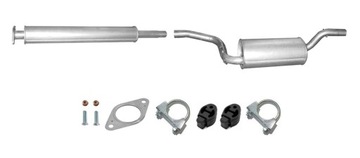 VOLVO S40 1.8 2.0 (OD 2004r.) TŁUMIK POCZĄTKOWY + TŁUMIK ŚRODKOWY