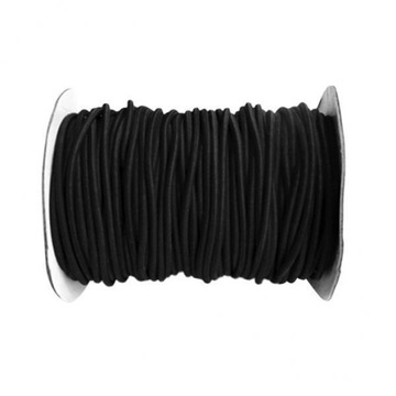 2X 4 mm 10 m czarna elastyczna linka do bungee