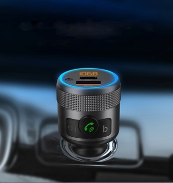 FM-ПЕРЕДАТЧИК BLUETOOTH USB TYPE C QC 3.0 + PD BASS PD 20 Вт