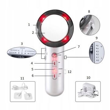 MASAŻER WYSZCZUPLAJĄCY UJĘDRNIAJĄCY DO CIAŁA 3w1