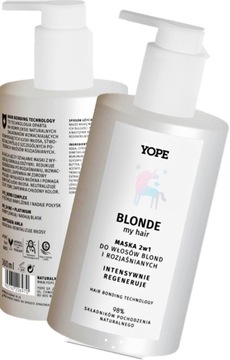 YOPE BLONDE ODŻYWKA MASKA WŁOSY BLOND 2w1
