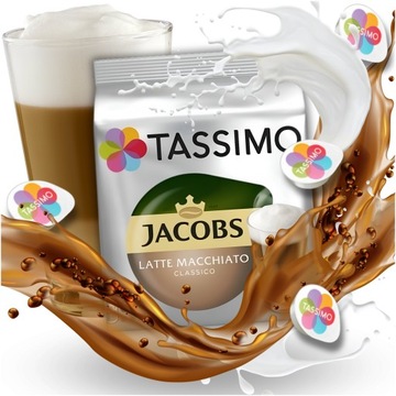 Kapsułki Tassimo Latte Macchiato Classico 16 sztuk 8 kaw