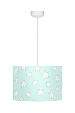 LAMPA W MIĘTOWE GWIAZDKI DLA DZIECI SUFITOWA