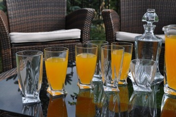 Стаканы LONG DRINK 350мл Bohemia Quadro набор из 6 шт.