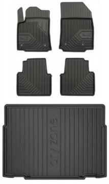 Set 77 Gumové koberce a rohože Citroen C3 Aircross od 2017- d