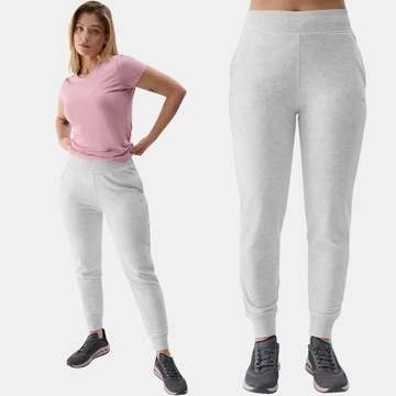 SPODNIE DAMSKIE 4F DRESOWE SPORTOWE JOGGERY F606 DRESY NA CO DZIEŃ M