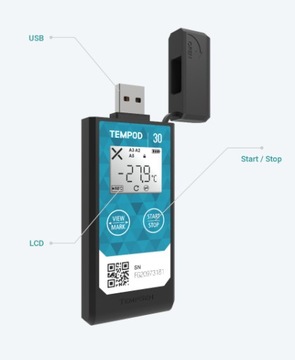 TEMPOD 30 / TEMPSEN SN-650D100065 rejestrator temperatury