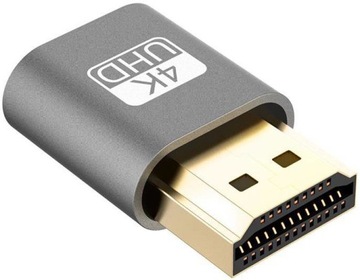 Адаптер HDMI VGA 4K DUMMY PLUG, эмулятор монитора видеокарты