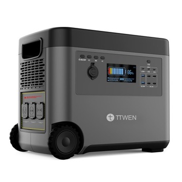STACJA ZASILANIA PRZENOŚNA ELEKTROWNIA UPS GENERATOR 2500W 2160WH LCD TTWEN