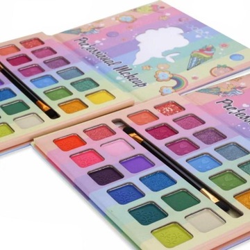 НАБОР МАКИЯЖА БОЛЬШАЯ ПАЛИТРА ТЕНЕЙ ДЛЯ ВЕК 24 ЦВЕТА ДЛЯ ДЕТЕЙ