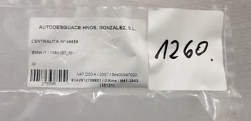 BMW E87 E81 MODUL DC ŘÍZENÍ NAPÍNÁK #1260