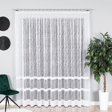 FIRANKA GOTOWA ŻAKARDOWA 230 x 400 CM. Z TAŚMĄ