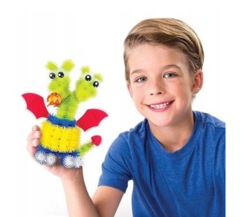 НАБОР BUNCHEMS СВЕТЯЩИЕСЯ ДРАКОНЫ ЦВЕТНЫЙ TURNISH