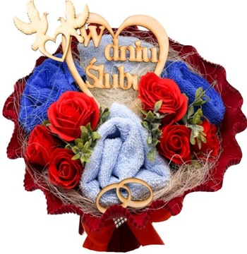 БУКЕТ БОЛЬШИХ полотенец ПОДАРОК ​​на свадьбу