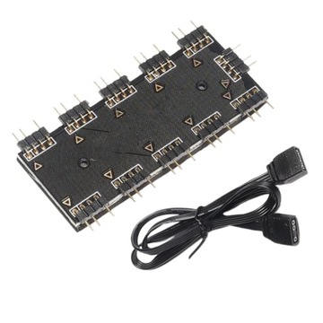 SEWS-5V RGB Splitter Hub With Case And For 5V 3Pin LED Controller,LED Split