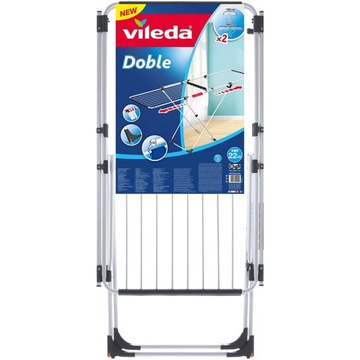 Сушилка для белья VILEDA Doble XXL, выдвижная, двойные колеса