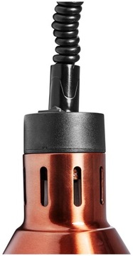 Инфракрасная ИК-лампа для подогрева пищи, подвесная, медь, диаметр. 27 см 250