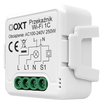 Модуль мини-реле OXT 1, схема WiFi TUYA