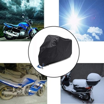 190T POKROWIEC MOTOCYKLOWY NA ZEWNĄTRZ Z TORBA, PLANDEKA NA ROWER, MOTOCYKL