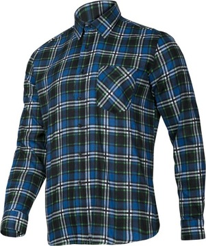 Koszula flanelowa robocza w kratę niebieska r.3X
