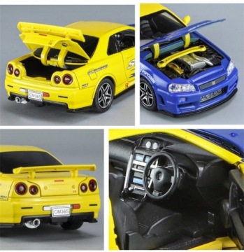 МОДЕЛЬ 1:32 Nissan Skyline GTR R34 ОРИГИНАЛЬНАЯ КОЛЛЕКЦИОННАЯ УПАКОВКА