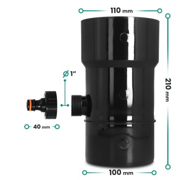 ŁAPACZ DESZCZÓWKI 110 MM ZBIERACZ WODY DESZCZOWEJ ODZYSKIWACZ DESZCZU RY X5