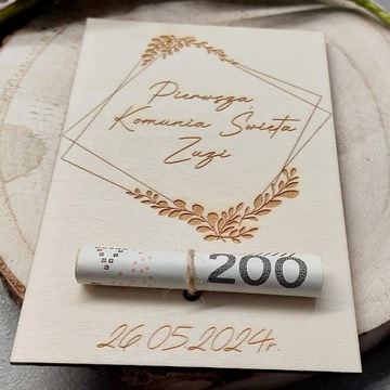 СУВЕНИР ПЕРВОГО СВЯТОГО ПРИЧАСТИЯ ПОДАРОК ​​НА ПЕРВОЕ ПРИЧАСТИЕ ДЕРЕВЯННАЯ КАРТОЧКА