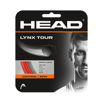 Naciąg tenisowy Head Lynx Tour 1,25 mm / 12 m pomarańczowy