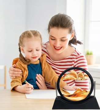 ВРАЩАЮЩИЕСЯ ДИНАМИЧЕСКИЕ ПЕСОЧНЫЕ ЧАСЫ 3D ПЕСКА 7 ДЮЙМОВ