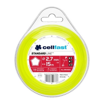 ŻYŁKA TNĄCA DO KOSY GWIAZDKA 2,7mm CELLFAST 35-026