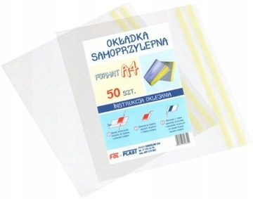 OKŁADKA SZKOLNA samoprzylepna A4 33 cm x 52 cm