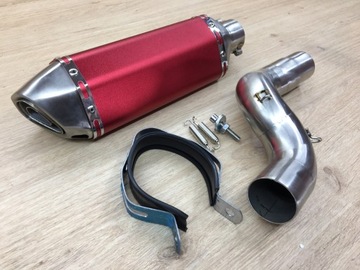 Zestaw Wydech Sportowy Kolektor Adapter Do KAWASAKI Ninja ZX6R 636 2004-08