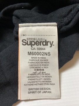 Superdry Super DRY JAPAN/ oryginalny zcarny LONG SLEEVE BLUZA /XXL