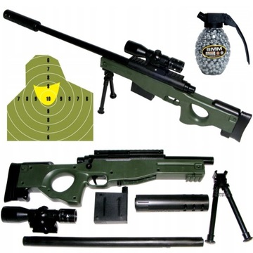 Pistolet Pistolety kulki SNAPER SNAJPERKA 80 cm TARCZA