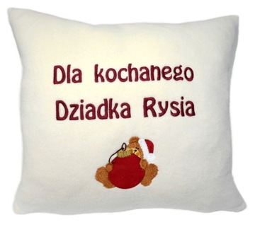 Poduszka PREZENT POD CHOINKĘ NA święta dla dziadka