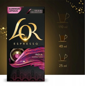 Kapsułki do Nespresso L'OR Profondo Inida Papua Colombia mix smaków 40 szt.