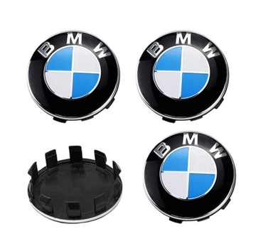 Dekielki 4x BMW 56mm KAPSEL KAPSLE ZNACZKI LOGO 36136850834