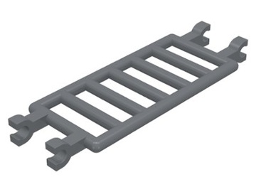 1 szt LEGO 30095, Dark Bluish Gray Bar 7 x 3 barierka, NOWE