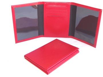 ETUI NA DOKUMENTY KARTY OKŁADKA DK1-1 PORTFEL RED