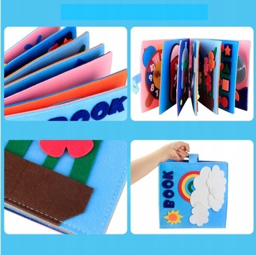 ОБРАЗОВАТЕЛЬНАЯ МОНТЕССОРИ СЕНСОРНАЯ ИГРУШКА 3D КНИГА