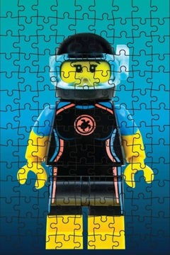 Загадочные мини-пазлы LEGO Blue Edition