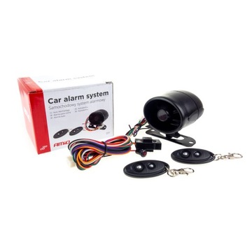 AMIO ALARM SAMOCHODOWY Z PILOTAMI 12V