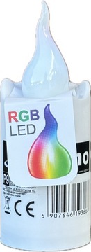 ZNICZ LED ABEMO Subito RGB zmieniający kolor efekt płomienia