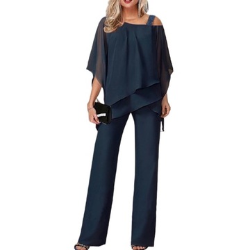 Elegancki Zestaw Oversize Z Nietypowymi Rękawami - Nowość!, XL (42)